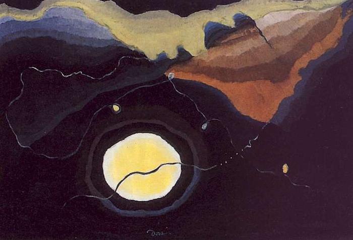 Arthur Dove Me and the Moon